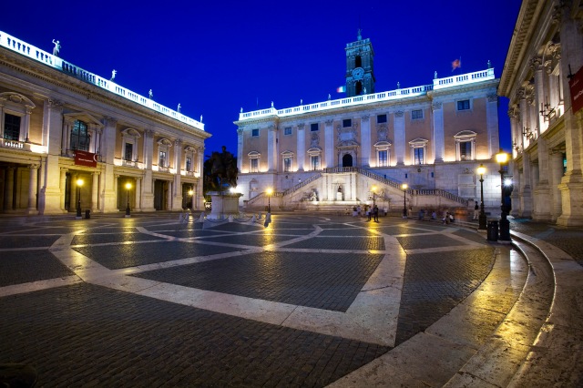 Piazza del Campidoglio or Campidoglio square. Rome, Italy
